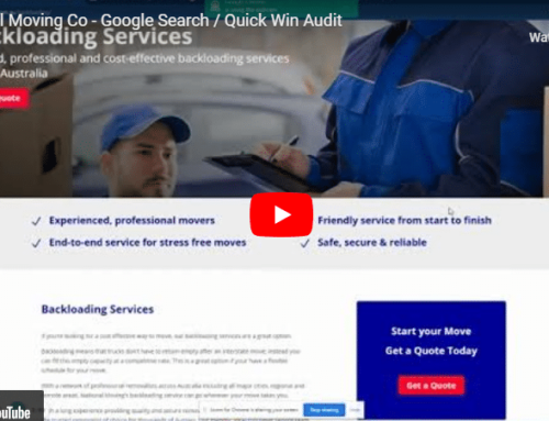 National Moving Co – Google Search / Quick Win Audit