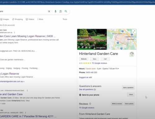Hinterland Garden Care Google Business Profile Audit