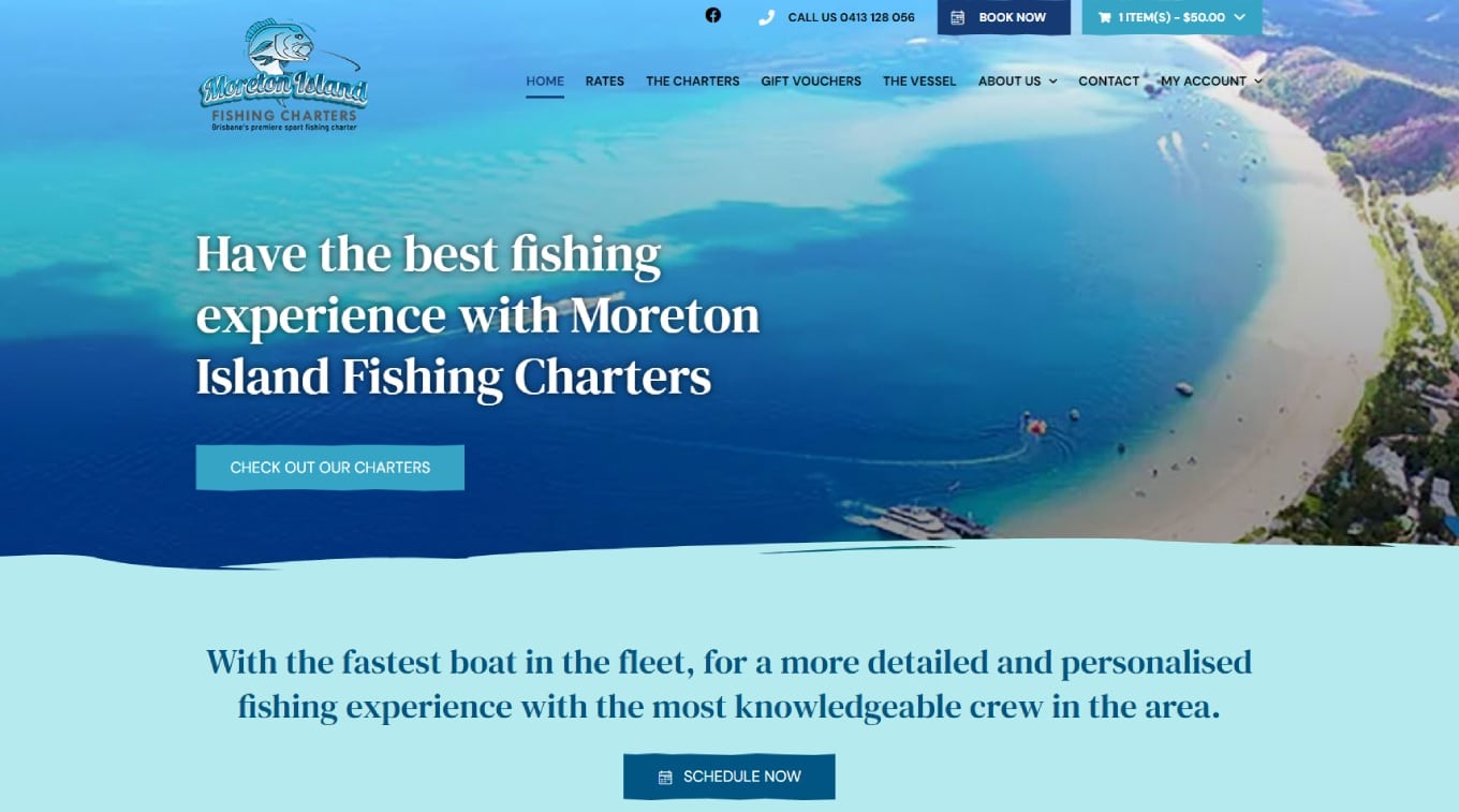 Moreton Island Fishing Charters Front